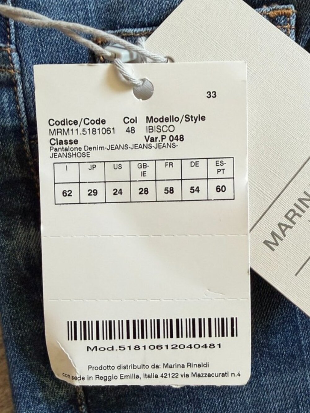 NWT - Slim Jeans by Marina Sport for Marina Rinaldi - Picture 8 of 8